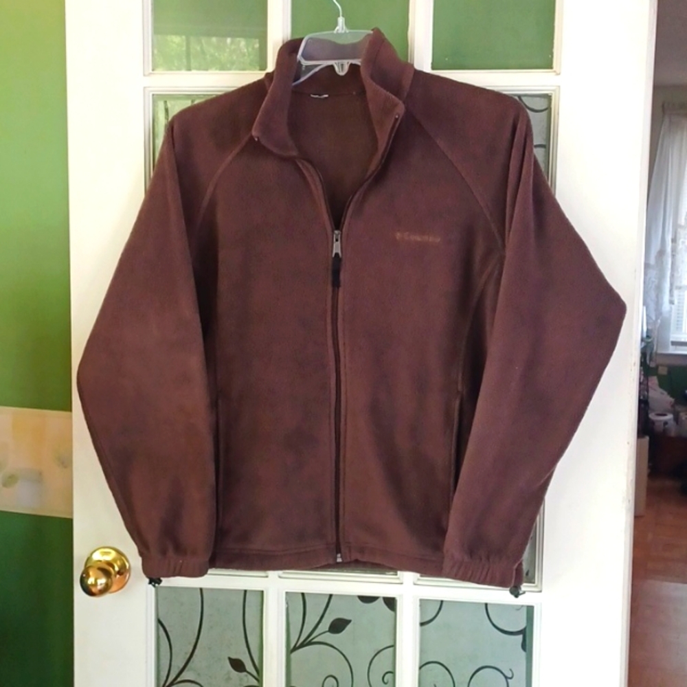 Columbia Fleece jacket women's size large brown